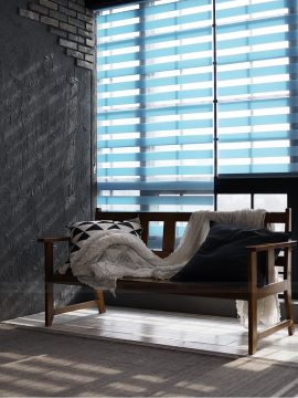 Rèm Cầu Vồng màu xanh