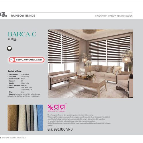 Rèm Cầu Vồng BarcaC Cici Home