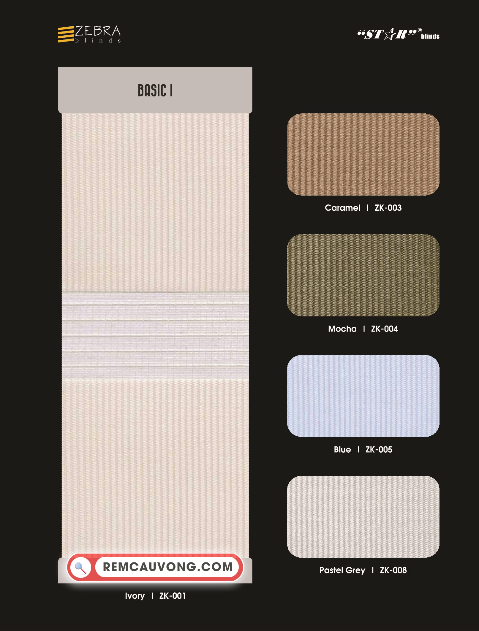 Rèm Cầu Vồng Basic-I Star Blinds