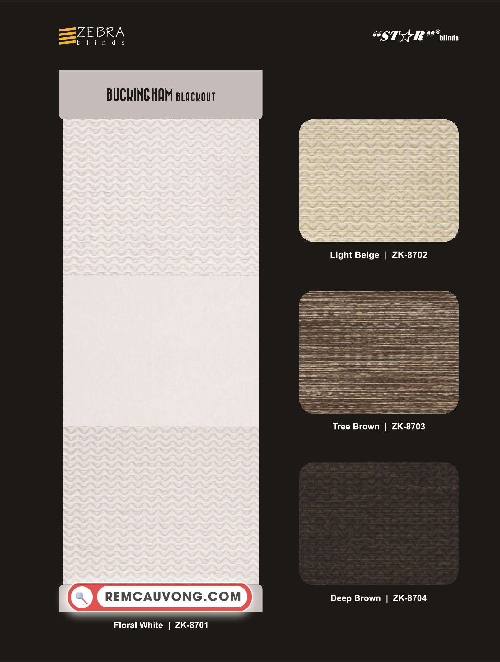 Rèm Cầu Vồng Buckingham Star Blinds