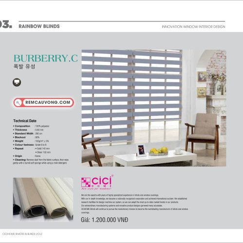 Rèm Cầu Vồng BurberryC Cici Home