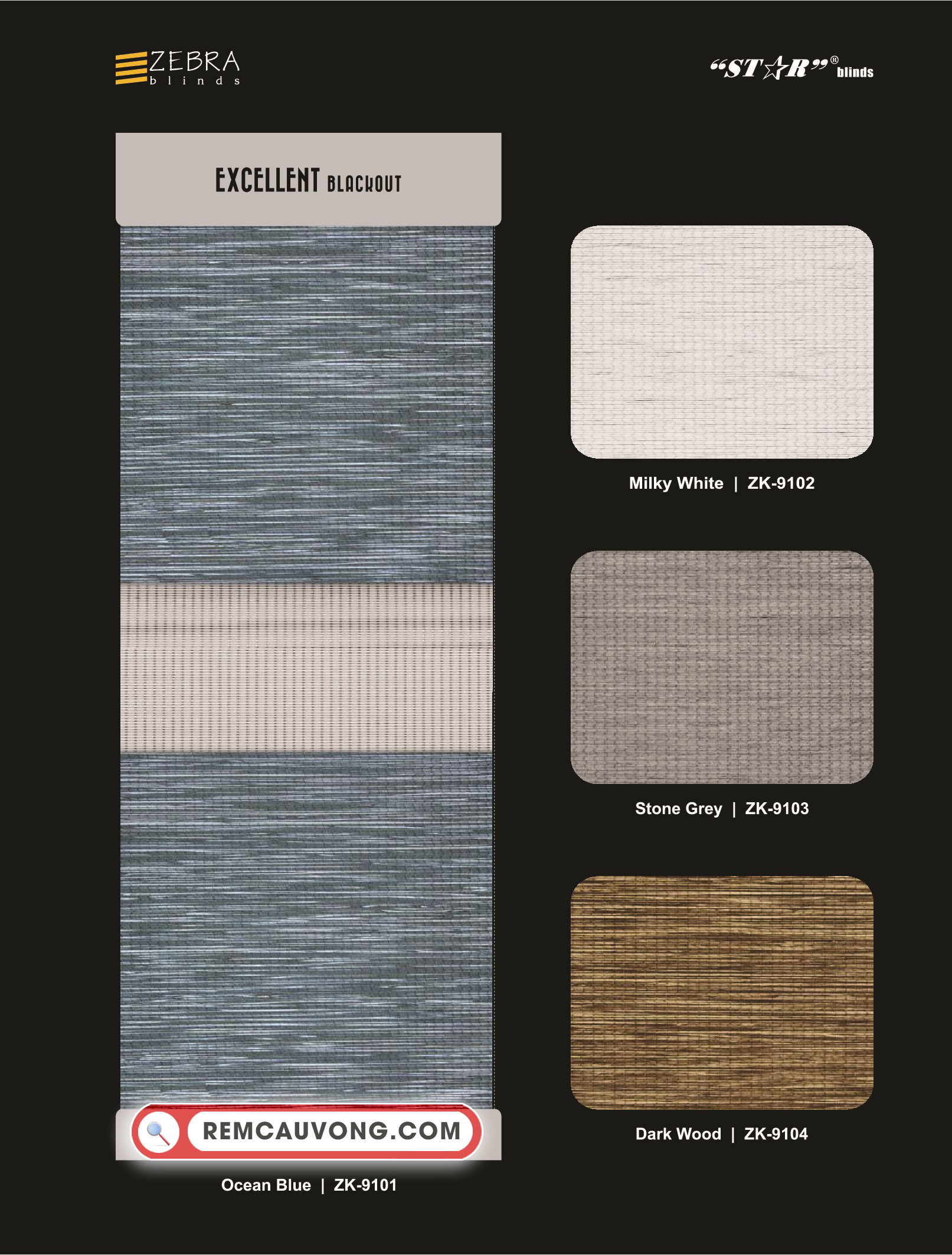 Rèm Cầu Vồng Excellent Star Blinds