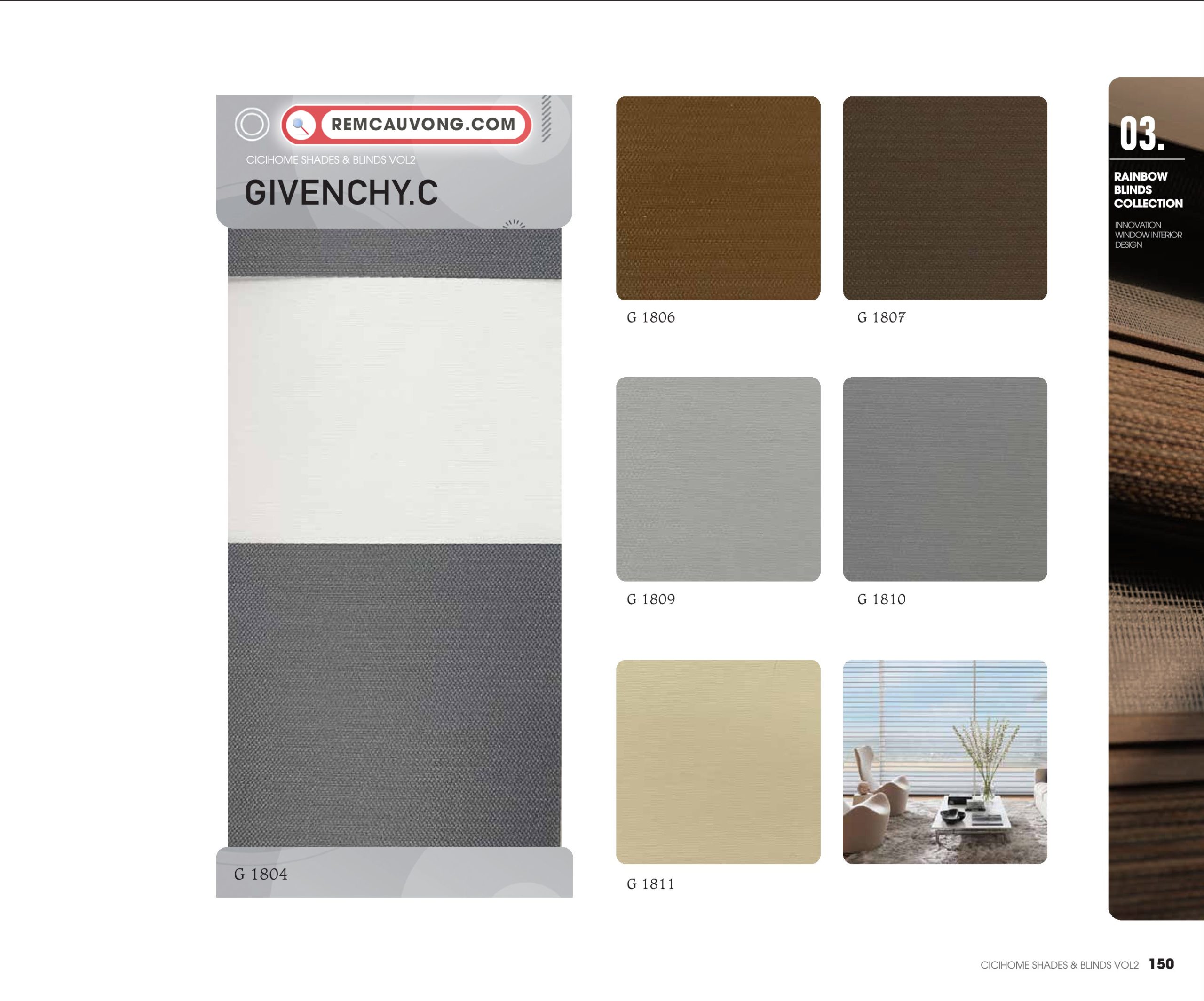 Rèm Cầu Vồng GivenchyC Cici Home