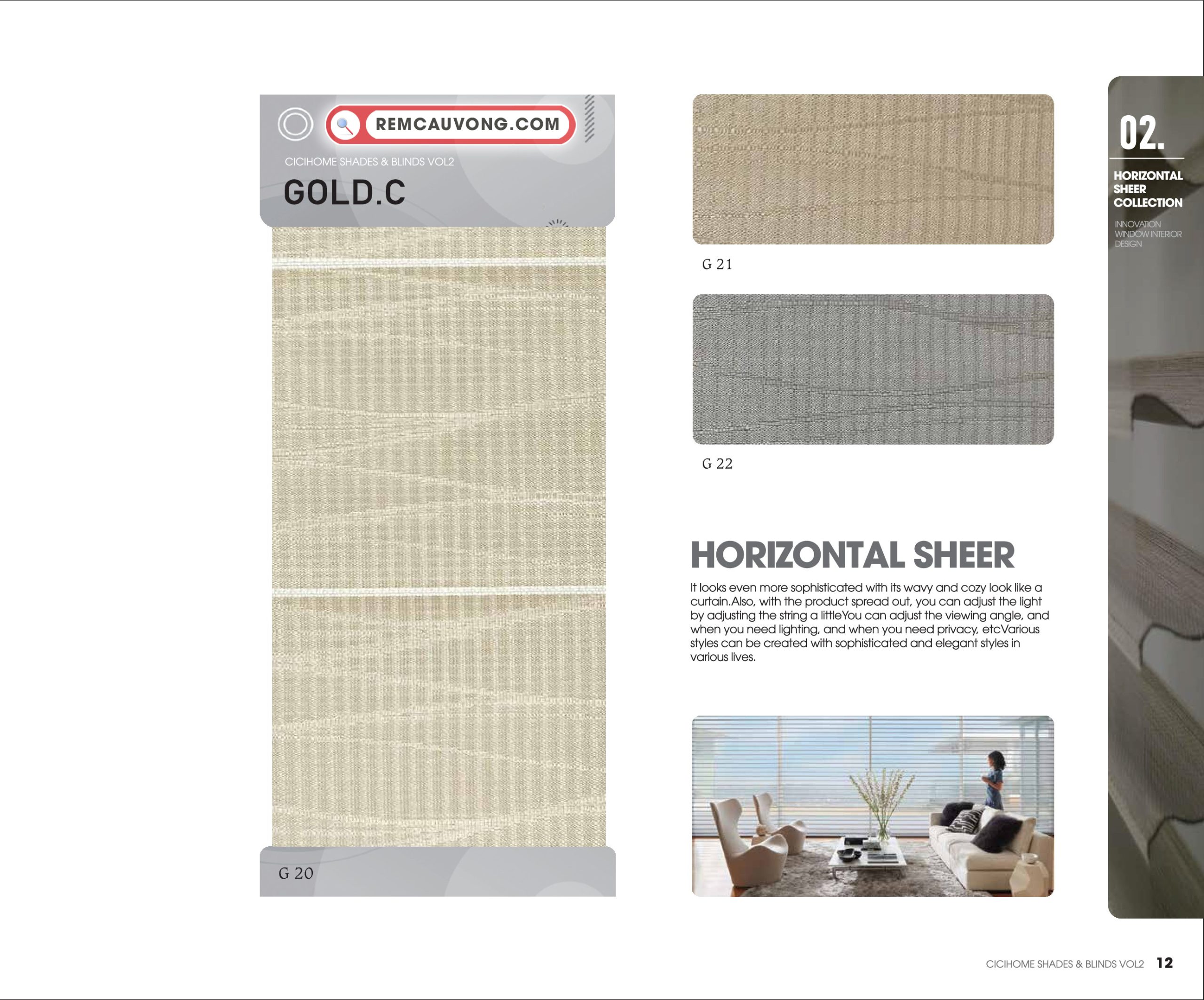 Rèm Cầu Vồng GoldC Cici Home