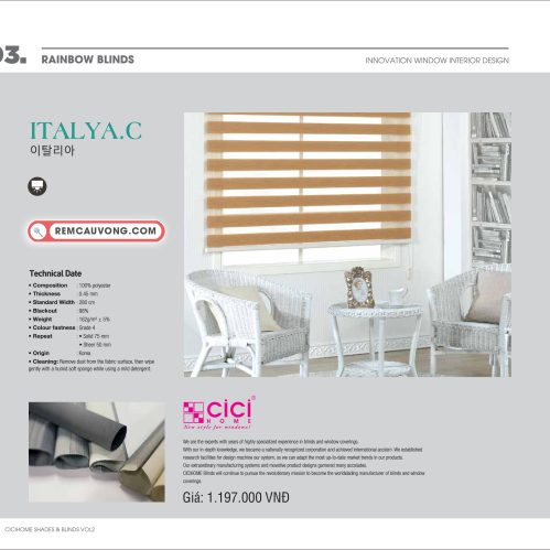 Rèm Cầu Vồng ItalyaC Cici Home