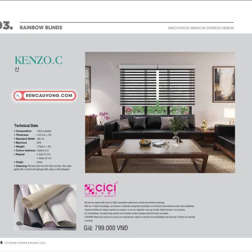 Rèm Cầu Vồng KenzoC Cici Home