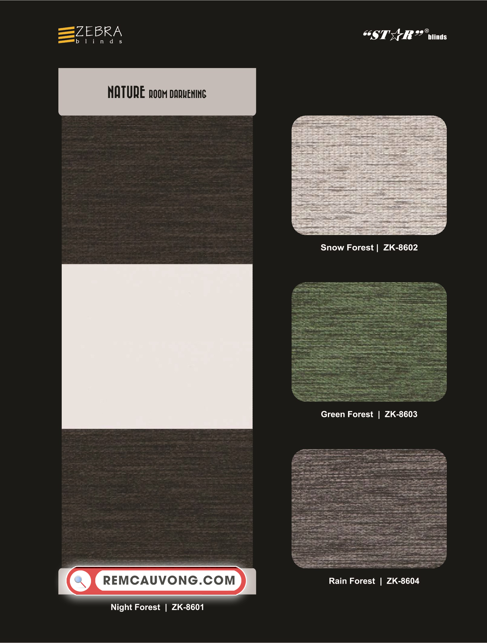 Rèm Cầu Vồng Nature Star Blinds