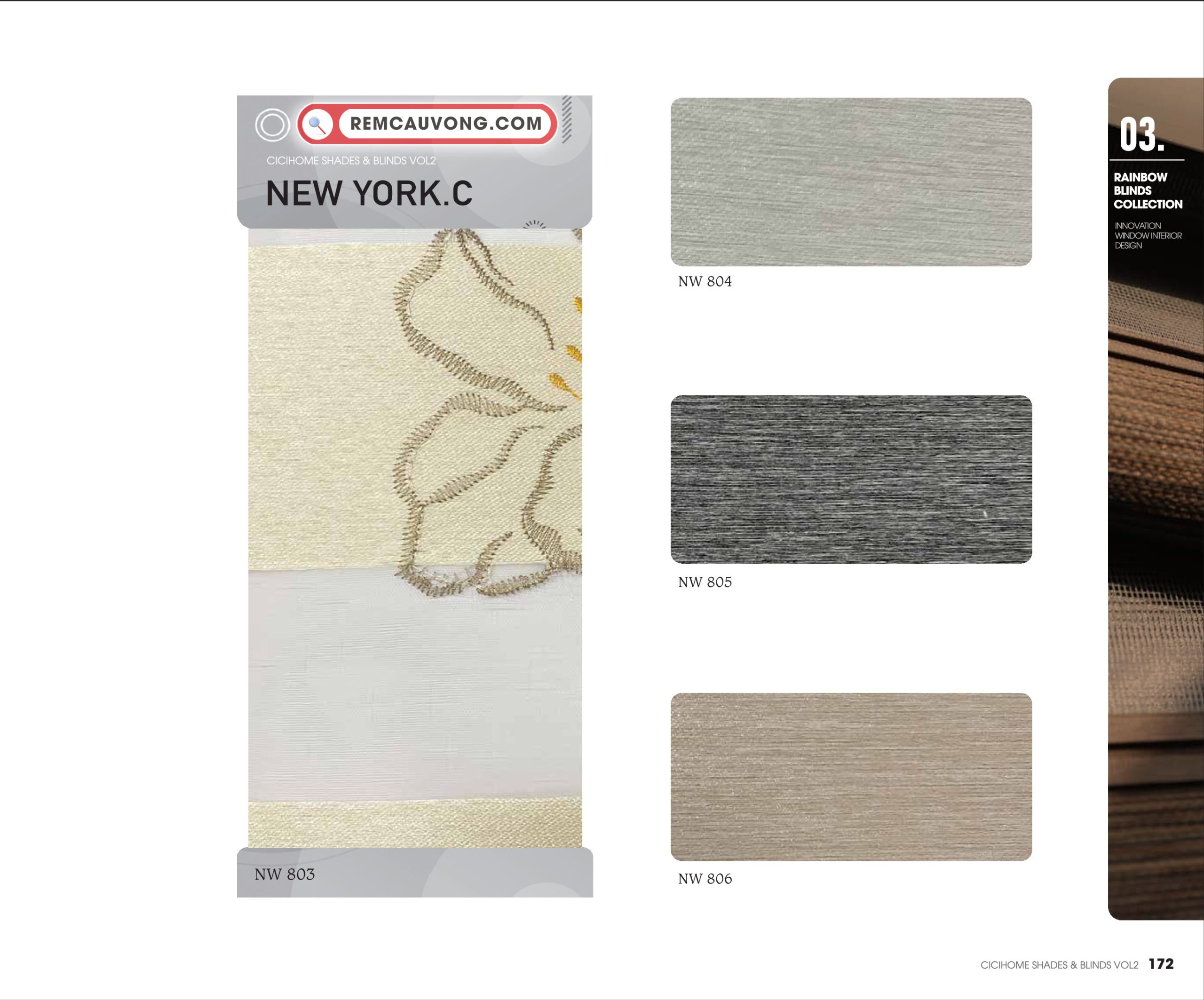 Rèm Cầu Vồng New-yorkC Cici Home