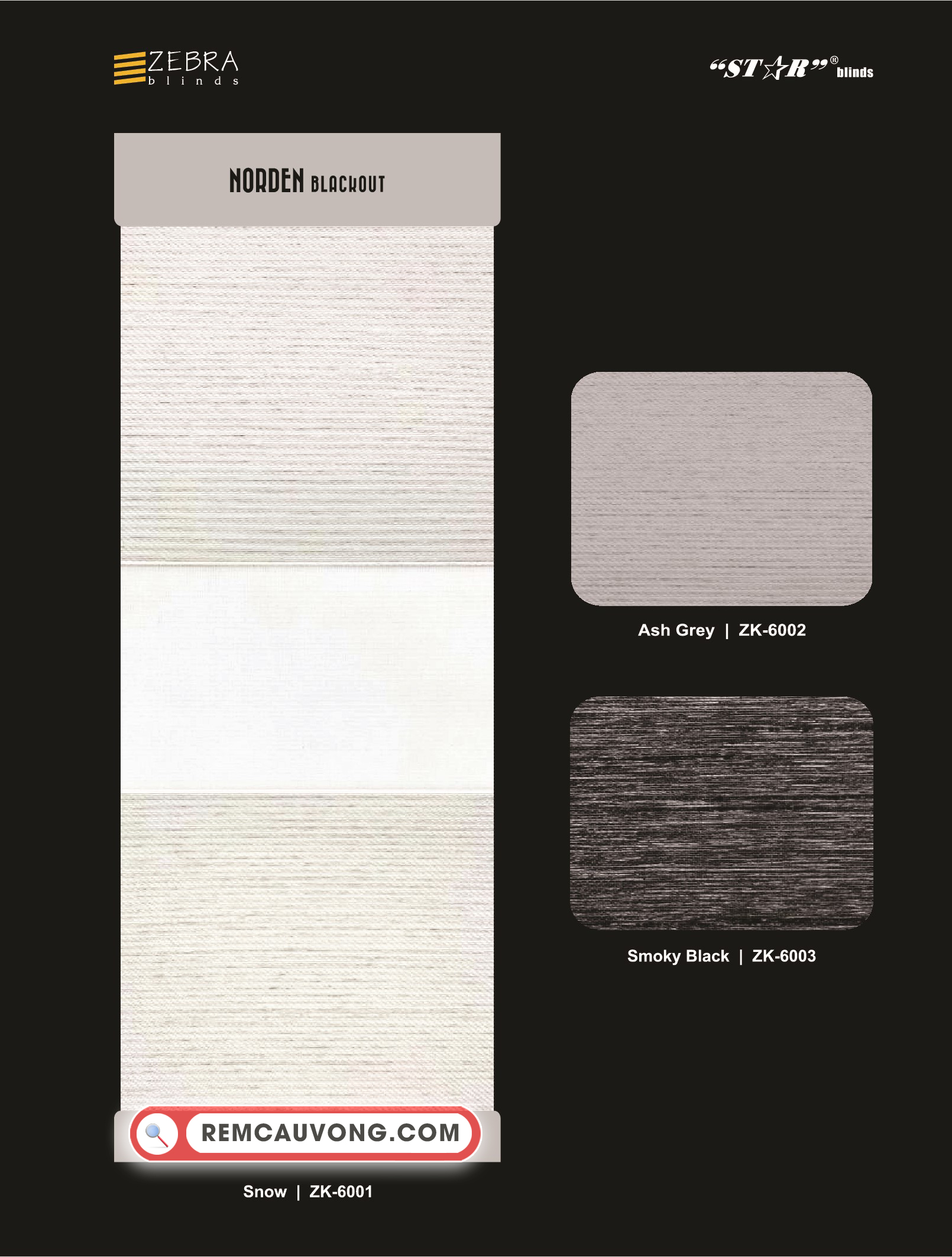 Rèm Cầu Vồng Norden Star Blinds