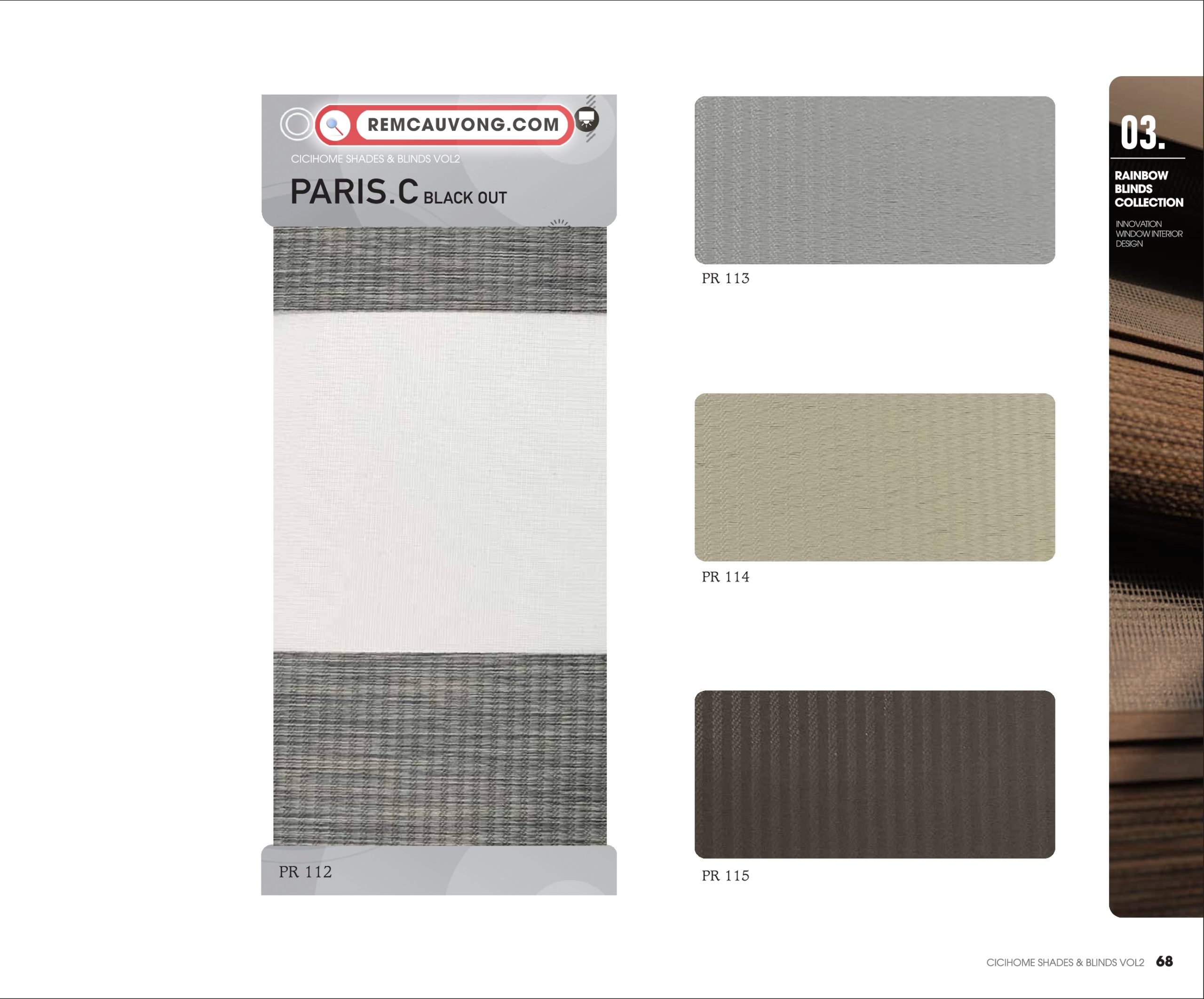 Rèm Cầu Vồng ParisC Cici Home