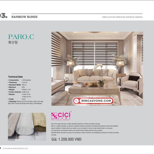 Rèm Cầu Vồng ParoC Cici Home