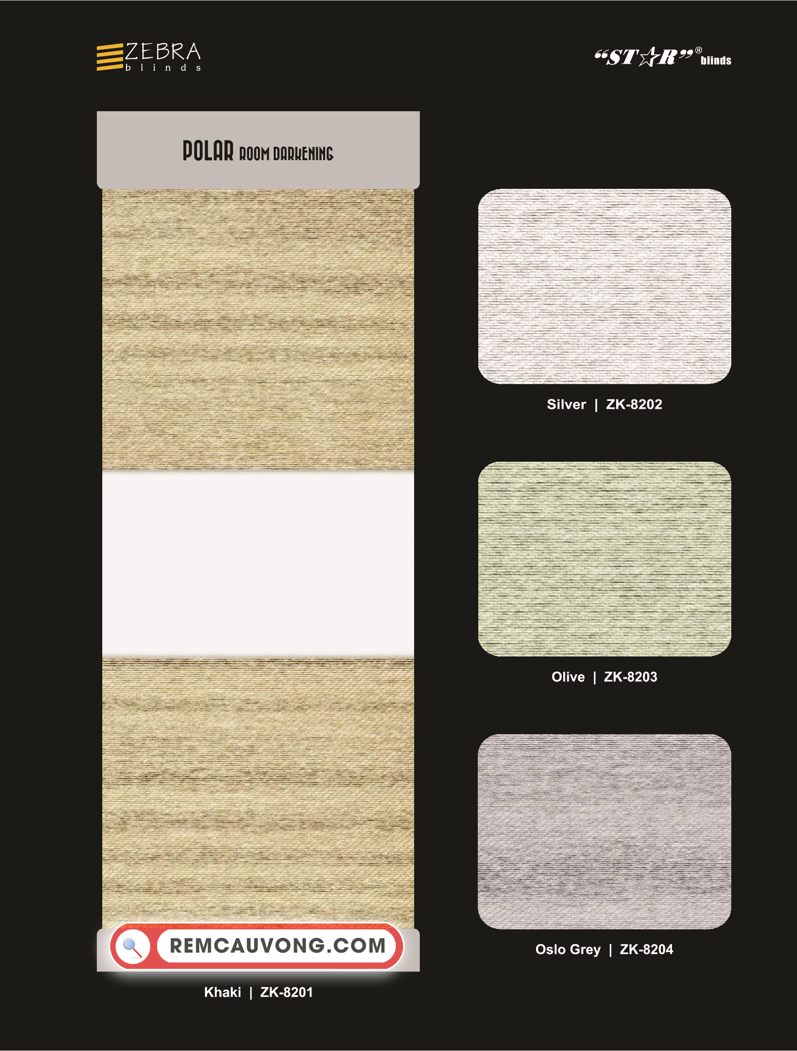 Rèm Cầu Vồng Polar Star Blinds