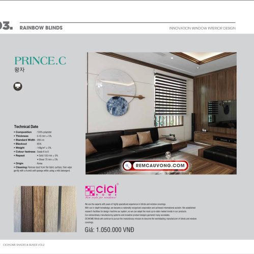 Rèm Cầu Vồng PrinceC Cici Home