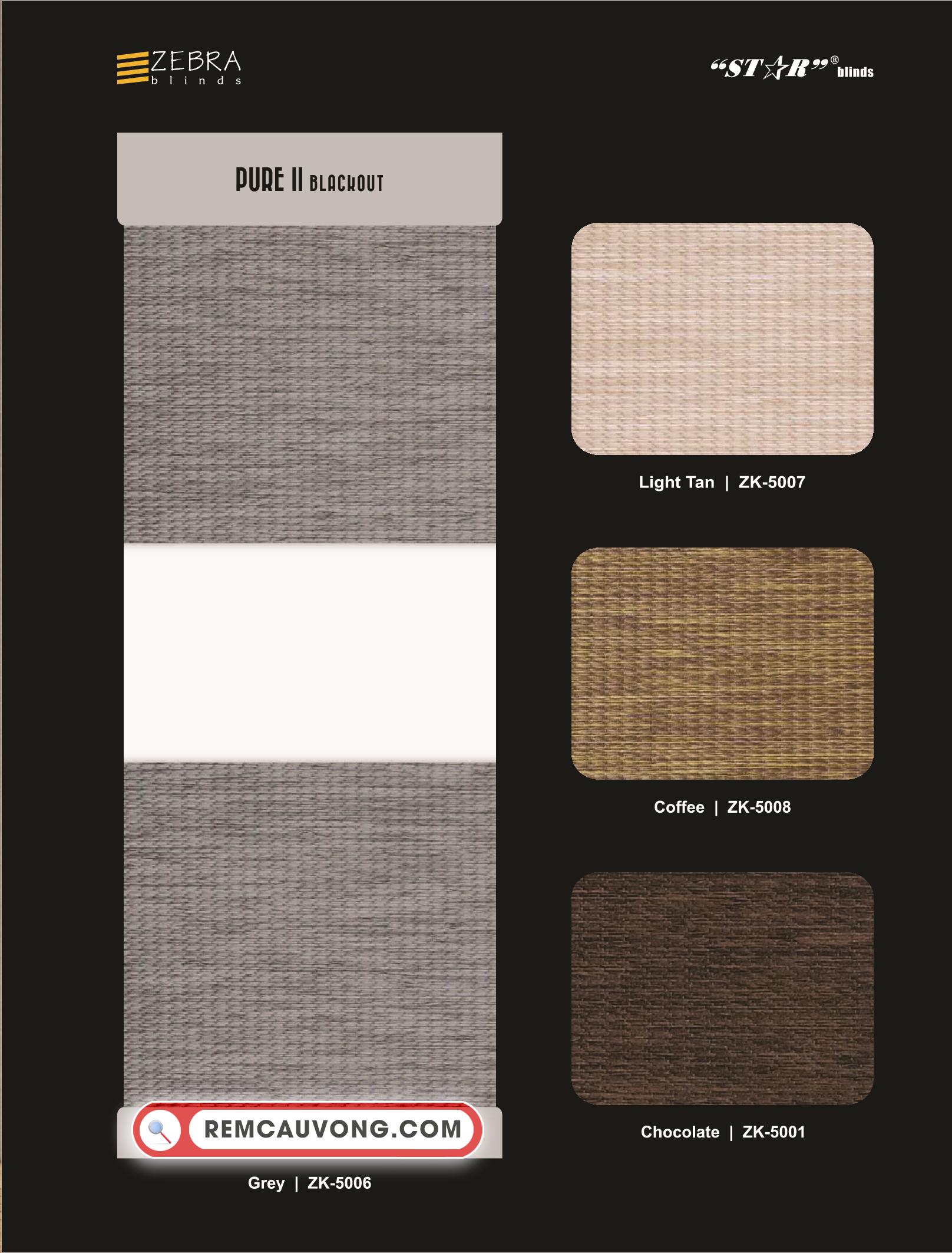 Rèm Cầu Vồng Pure-II Star Blinds