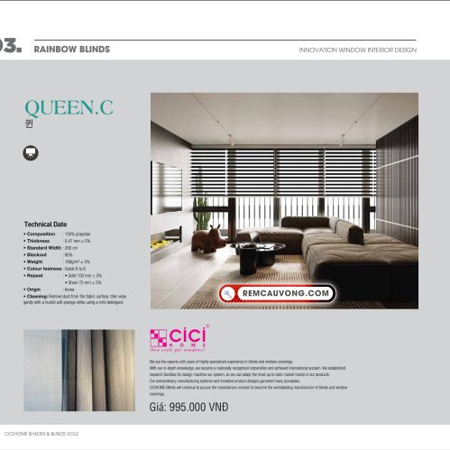 Rèm Cầu Vồng QueenC Cici Home