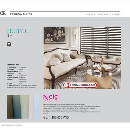 Rèm Cầu Vồng RubyC Cici Home