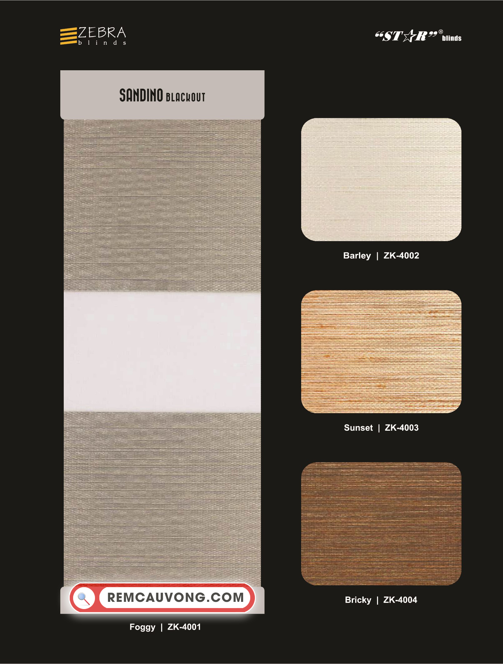 Rèm Cầu Vồng Sandino Star Blinds