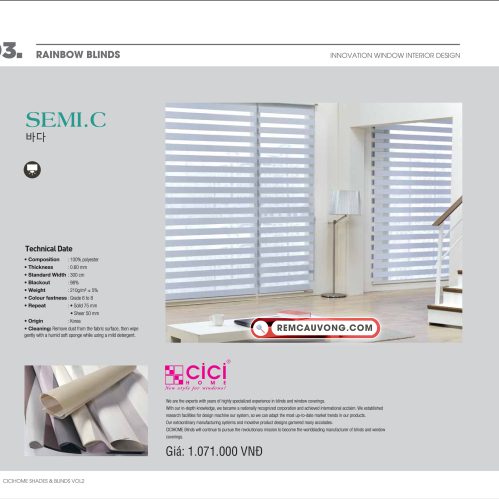 Rèm Cầu Vồng SemiC Cici Home