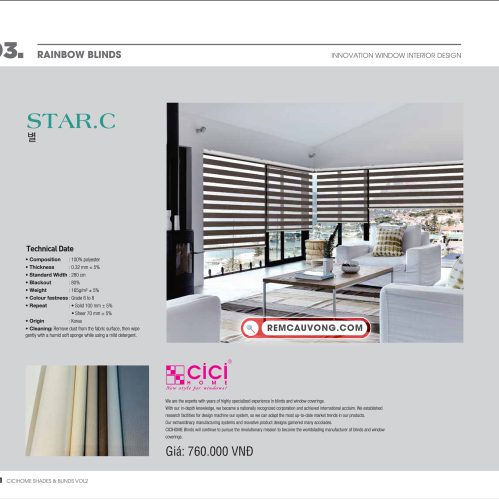 Rèm Cầu Vồng StarC Cici Home