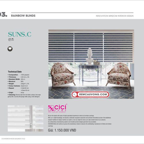 Rèm Cầu Vồng SunsC Cici Home
