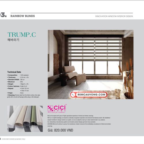 Rèm Cầu Vồng TrumpC Cici Home