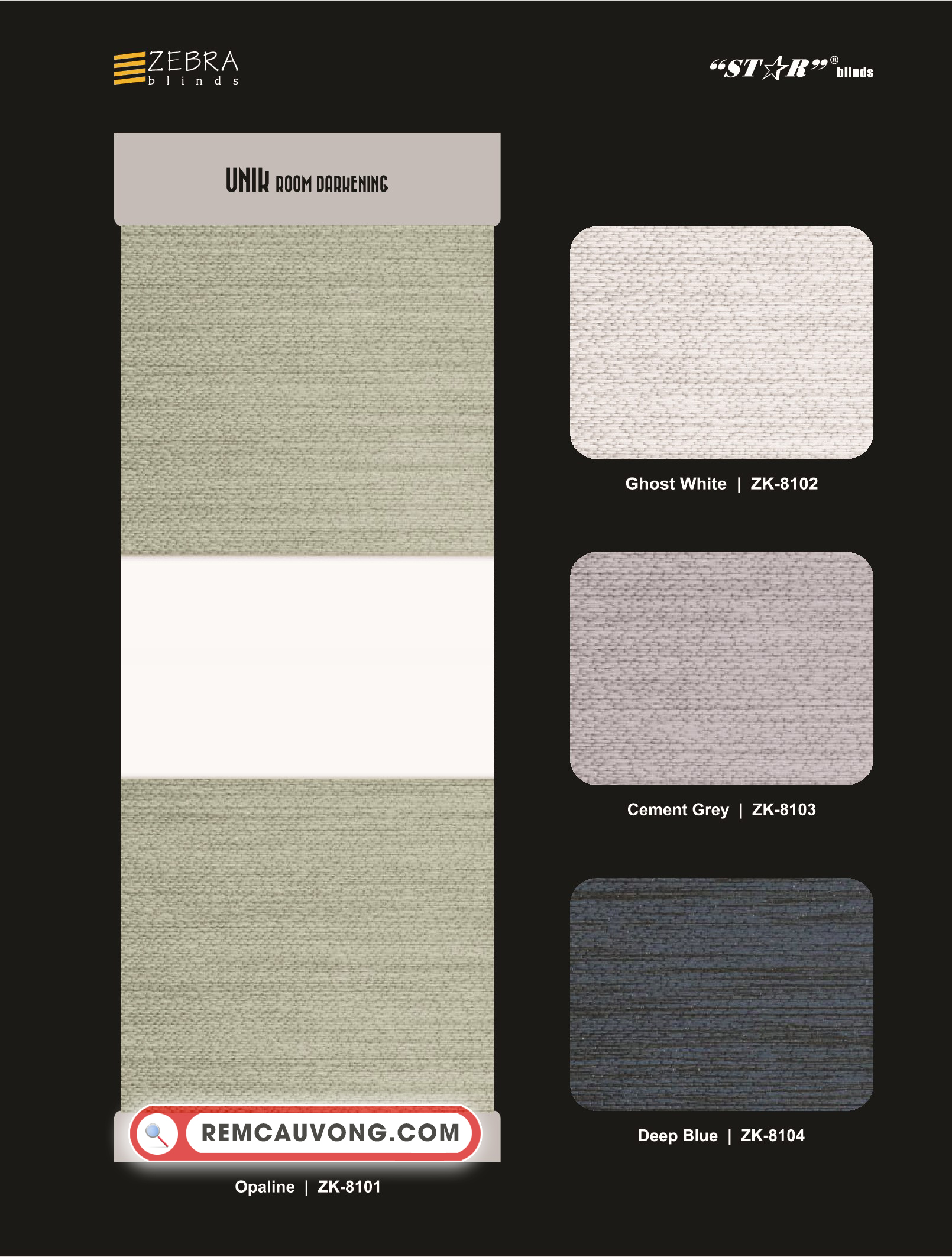 Rèm Cầu Vồng Unik Star Blinds