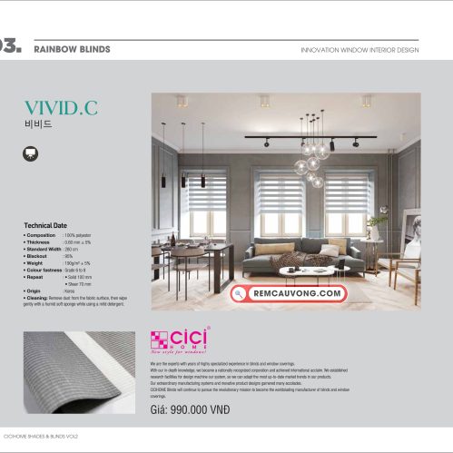 Rèm Cầu Vồng VividC Cici Home