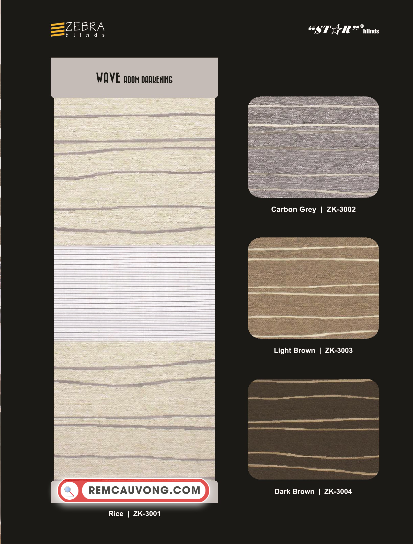 Rèm Cầu Vồng Wave Star Blinds