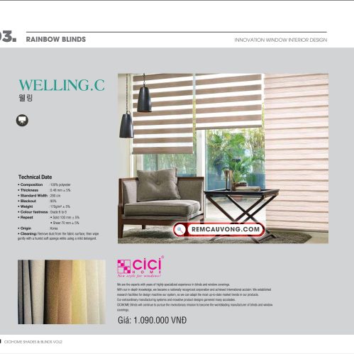 Rèm Cầu Vồng WellingC Cici Home