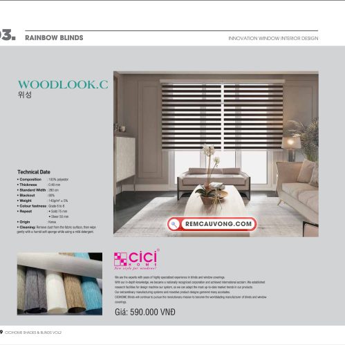 Rèm Cầu Vồng WoodlookC Cici Home