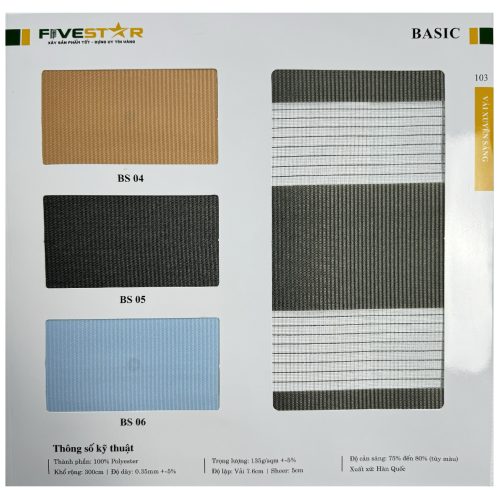 Rèm Cầu Vồng Basic Fivestar 1