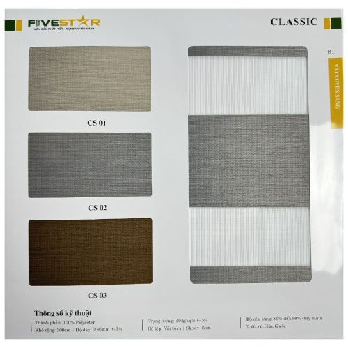 Rèm Cầu Vồng Classic Fivestar