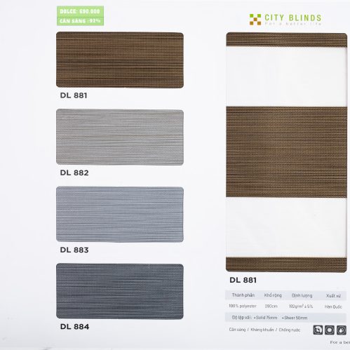 Rèm Cầu Vồng Dolce City Blinds
