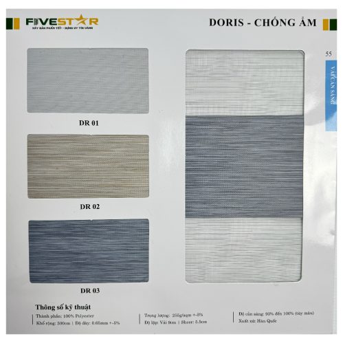 Rèm Cầu Vồng Doris Fivestar