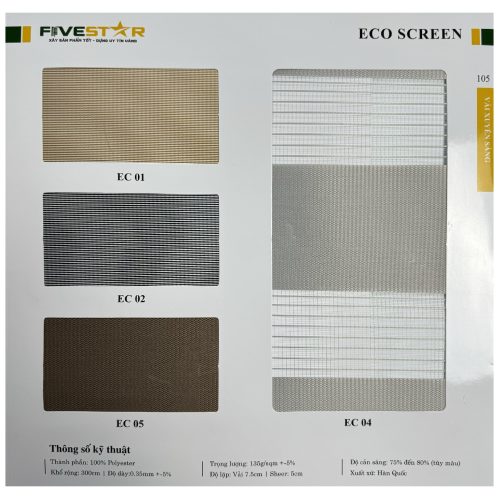 Rèm Cầu Vồng Eco Screen Fivestar