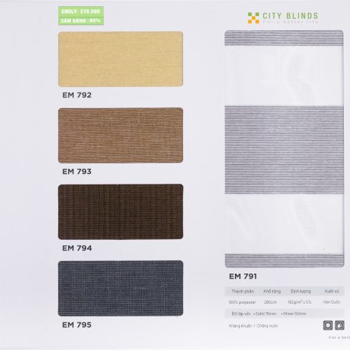 Rèm Cầu Vồng Emily City Blinds