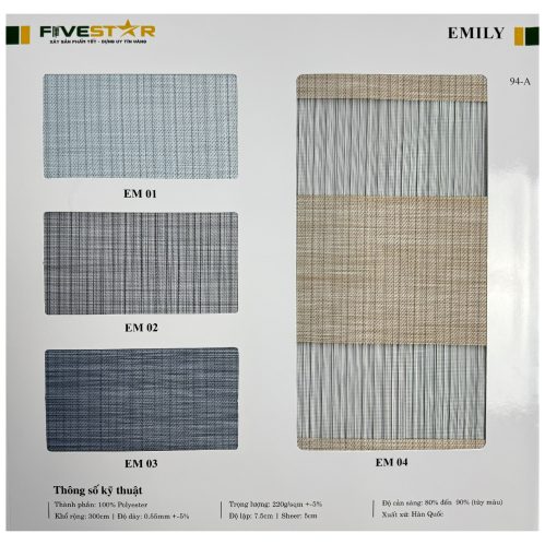 Rèm Cầu Vồng Emily Fivestar