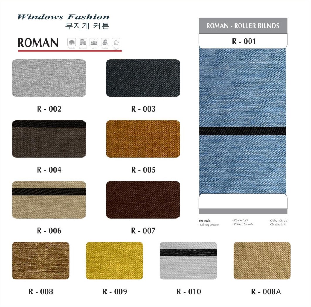 Rèm Cầu Vồng Fineplus Roman 