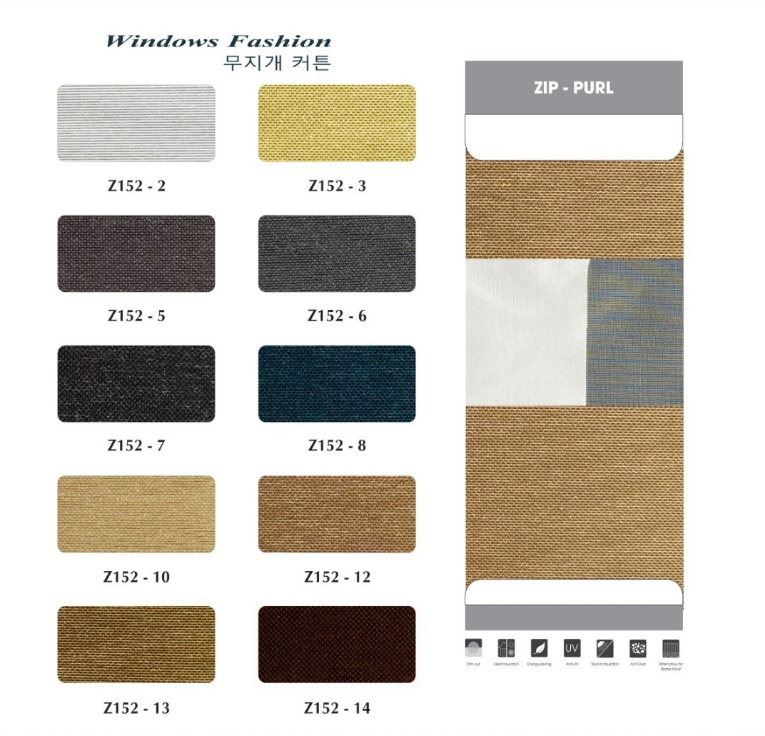 Rèm Cầu Vồng Fineplus Zip Furl