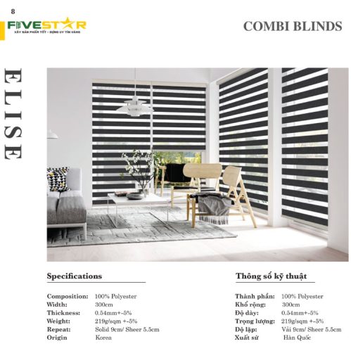 Rèm Cầu Vồng Fivestar Elise