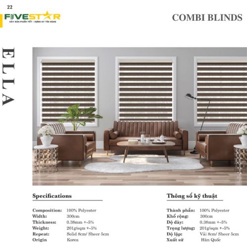 Rèm Cầu Vồng Fivestar Ella