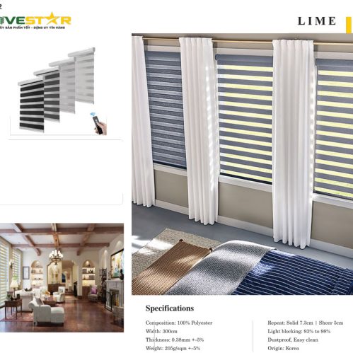 Rèm Cầu Vồng Fivestar Lime