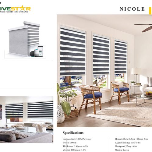 Rèm Cầu Vồng Fivestar Nicole