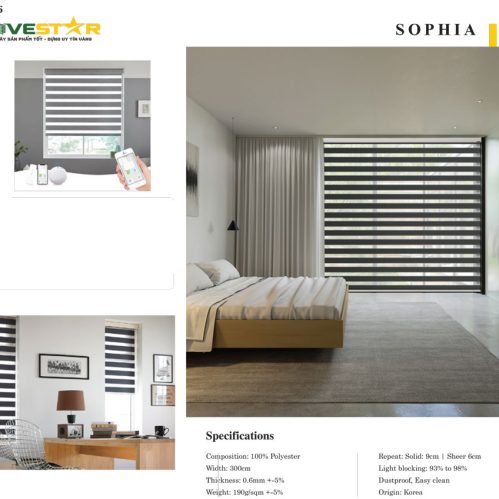 Rèm Cầu Vồng Fivestar Sophia