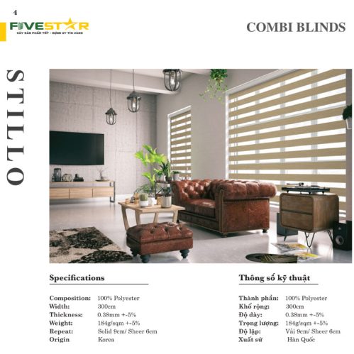 Rèm Cầu Vồng Fivestar Stillo