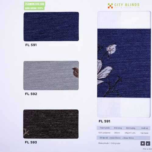 Rèm Cầu Vồng Flower City Blinds