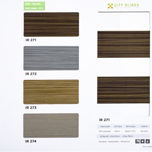 Rèm Cầu Vồng Iris City Blinds
