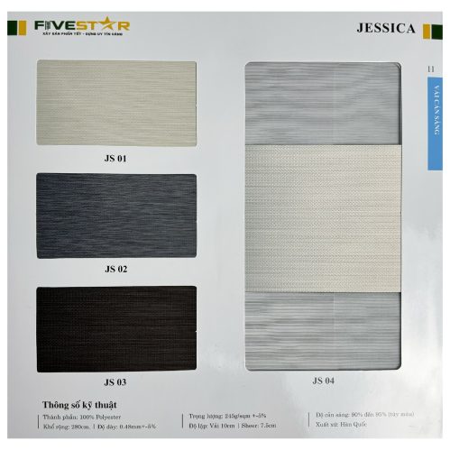 Rèm Cầu Vồng Jessica Fivestar