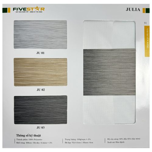 Rèm Cầu Vồng Julia Fivestar