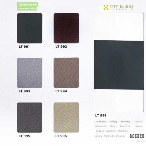 Rèm Cầu Vồng Lucasta City Blinds